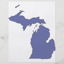 Le Michigan : Un état BLEU Tract Customisé
