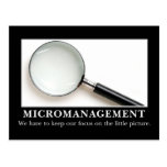 Le Micromanagement est une stratégie réussie Carte Postale
