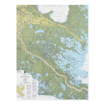Le Mississippi Rivière-Venise au courrier de diagr Carte Postale