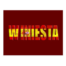 le monde de l'Espagne de wINIESTA soutient des cad Cartes Postales