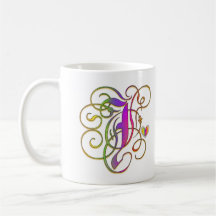 Le monogramme "arc-en-ciel gothique" de J attaque 