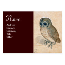 Le monogramme de HIBOU, brun Modèles De Cartes De Visite