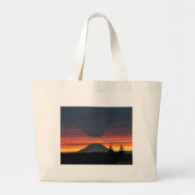 Le mont Rainier et c'est ombre Sacs Fourre-tout