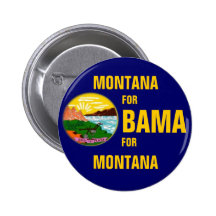 Le MONTANA POUR le bouton d'OBAMA Pin's