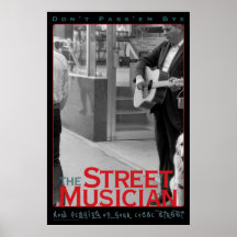 Le musicien de rue posters