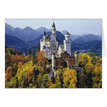 Le Neuschwanstein de fantaisie est l'un de trois Cartes De Vœux