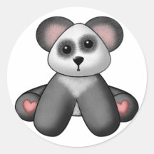 Le nounours bourré 3 de Lura Adhésifs Ronds
