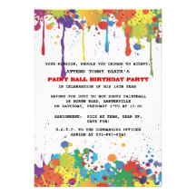 Le Paintball colore l'invitation