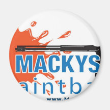 Le Paintball de Macky Aimant Pour Réfrigérateur