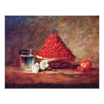Le panier de fraise par Chardin Jean-Baptiste Sim Faire-parts