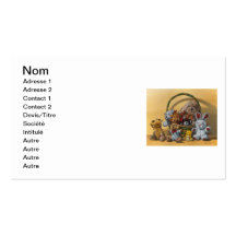 Le panier de peluches carte de visite