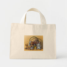 Le panier de peluches sacs de toile