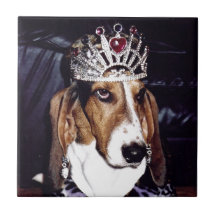 Le paradis de l'amant de Basset Hound Carreaux
