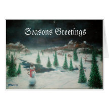 Le pays des merveilles d'hiver cartes de vœux