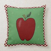 Le pays rouge Apple se reposent Coussin