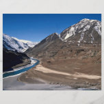Le paysage stérile de Ladakh, Inde du nord Tract