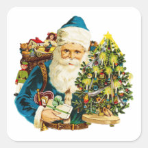 Le père noël nostalgique autocollants