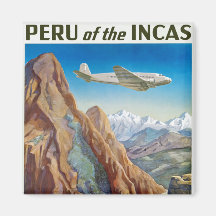 Le Pérou des Inca Aimant Pour Réfrigérateur