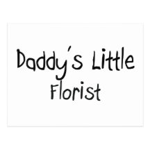 Le petit fleuriste du papa carte postale