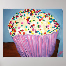 Le "petit gâteau de vanille avec arrose " posters