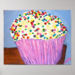 Le "petit gâteau de vanille avec arrose " posters