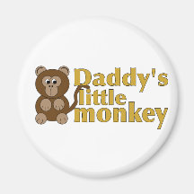Le petit singe du papa magnets