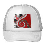 Le piano verrouille des remous floraux grunges de  casquettes