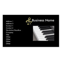 Le piano verrouille le carte de visite de clavier