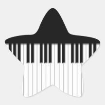 Le piano verrouille le noir et le blanc autocollants