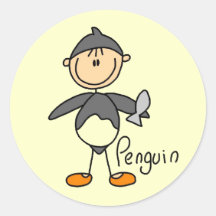 Le pingouin habillent le T-shirts et les cadeaux Autocollants