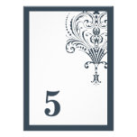 Le plat principal - nombre de table faire-part personnalisés