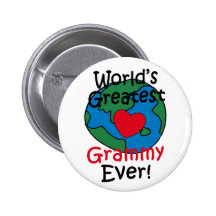 Le plus grand coeur de Grammy du monde Badges Avec Agrafe
