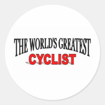 Le plus grand cycliste du monde adhésifs ronds
