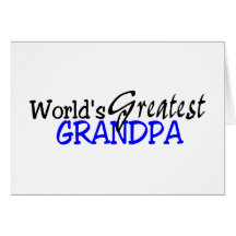 Le plus grand grand-papa des mondes carte de vœux