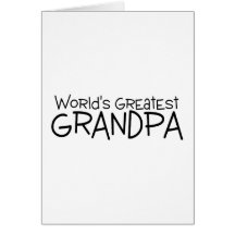 Le plus grand grand-papa des mondes carte de vœux