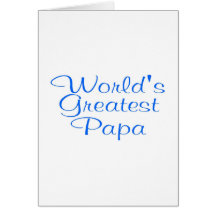 Le plus grand papa des mondes carte de vœux