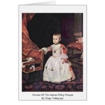 Le portrait d'Infante Philip prospèrent Carte De Vœux