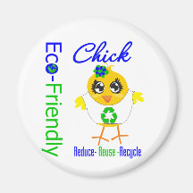 Le poussin qui respecte l'environnement réduisent  magnets pour réfrigérateur