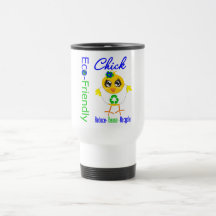 Le poussin qui respecte l'environnement réduisent  tasses à café