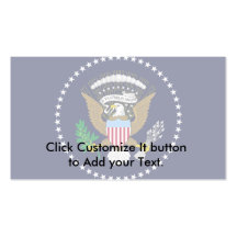 Le Président Of The Etats-Unis d'Amérique, uni Cartes De Visite Professionnelles