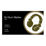 Le professionnel du DJ Modèle De Carte De Visite