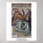 Le prophète Zechariah par Michaël Angelo Buonarrot Posters