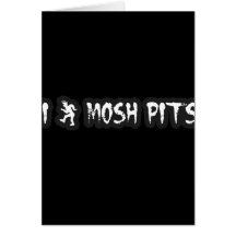 Le punk rock Mosh puits punk de claquement de musi Cartes De Vœux