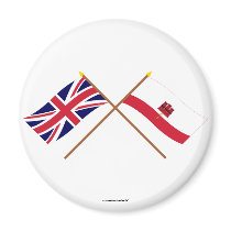 Le R-U et les drapeaux croisés par Gibraltar