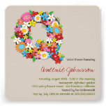 Le ressort fleurit l'invitation nuptiale chic de d