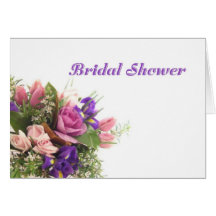 Le ressort nuptiale de douche fleurit la carte