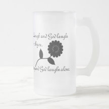 Le rire et le Dieu rit avec vous Tasses
