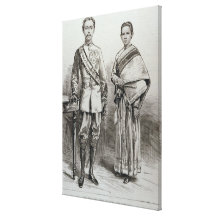 Le roi et la reine du Siam Impression Sur Toile