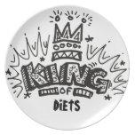 Le Roi Of Diets Assiettes Pour Soirée