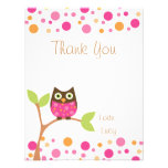 Le rose Hibou-Chaud de bébé rose Demande-Vous reme Faire-part